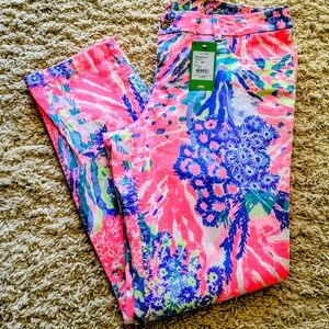 Lilly Pulitzer Pink and Blue Floral Kids Jeans